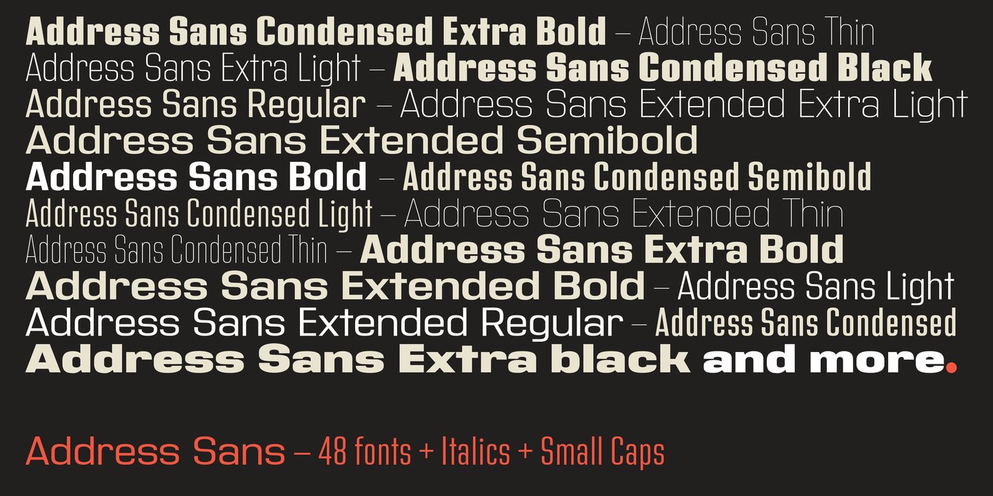 Address Sans Pro