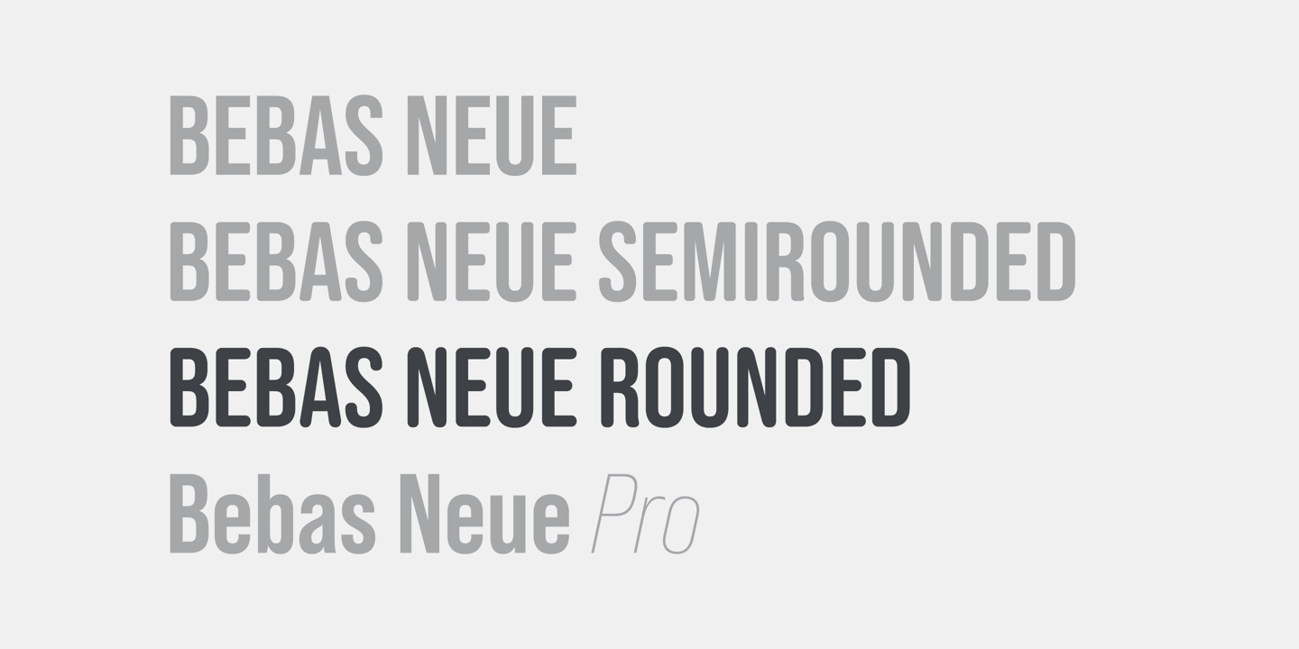 Bebas Neue Rounded