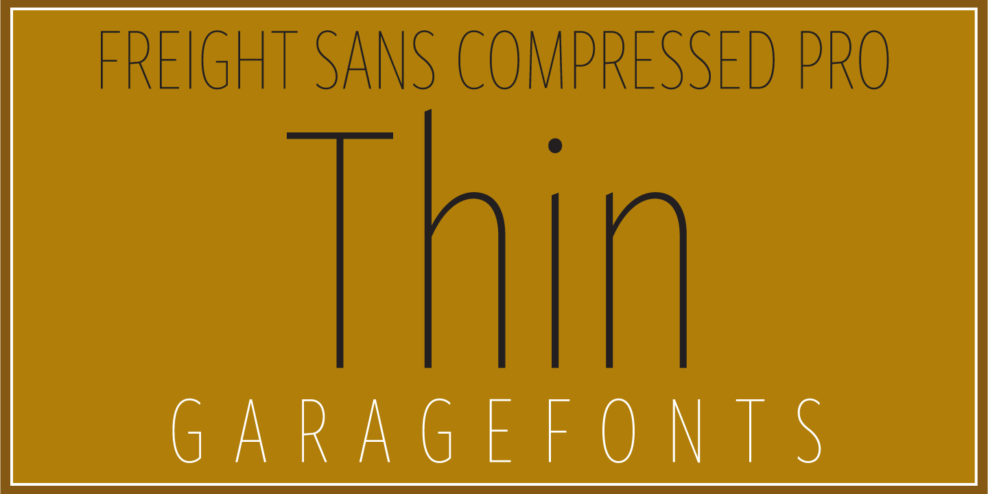 Freight Sans HCmp Pro
