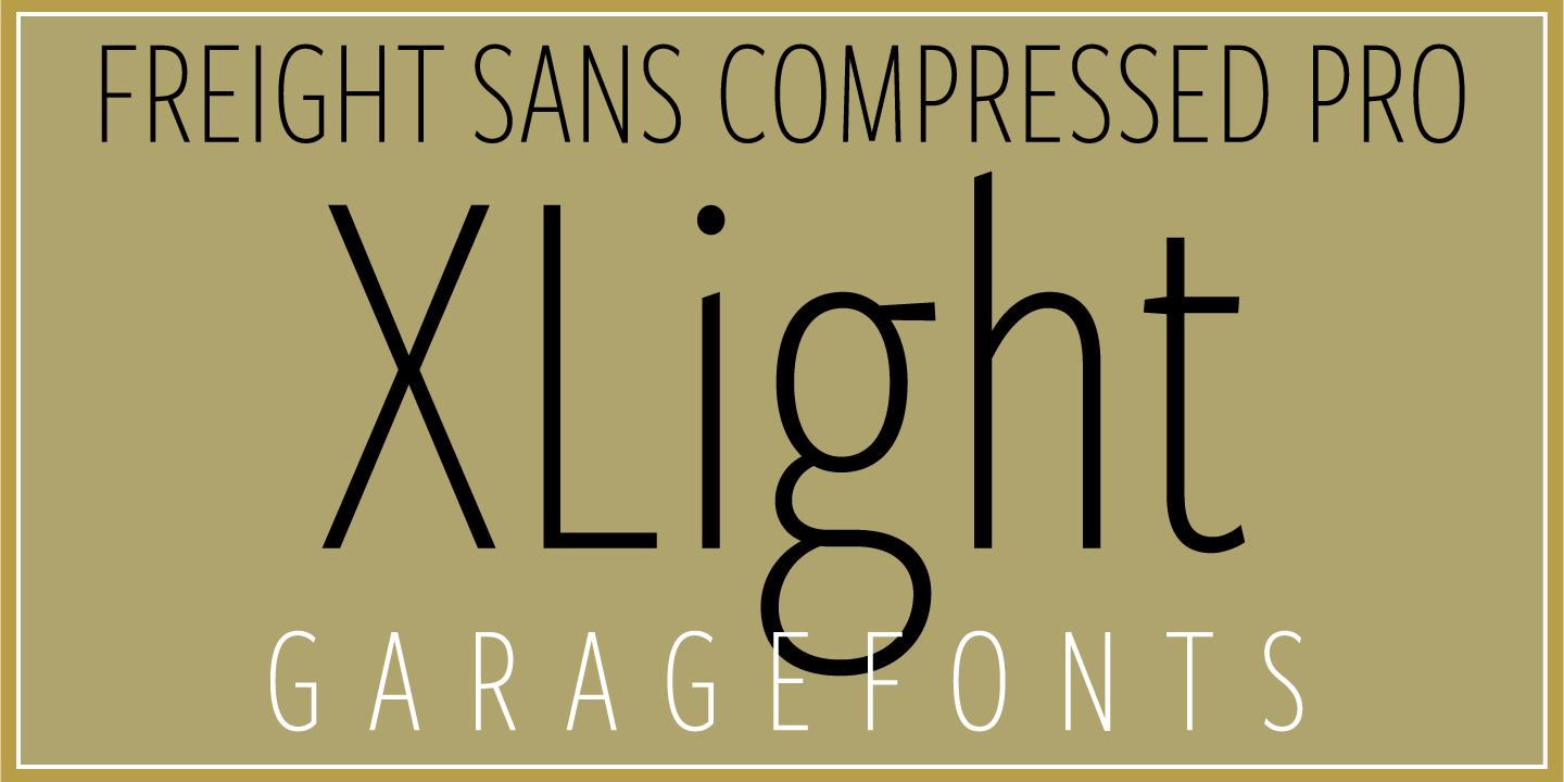 Freight Sans HCmp Pro