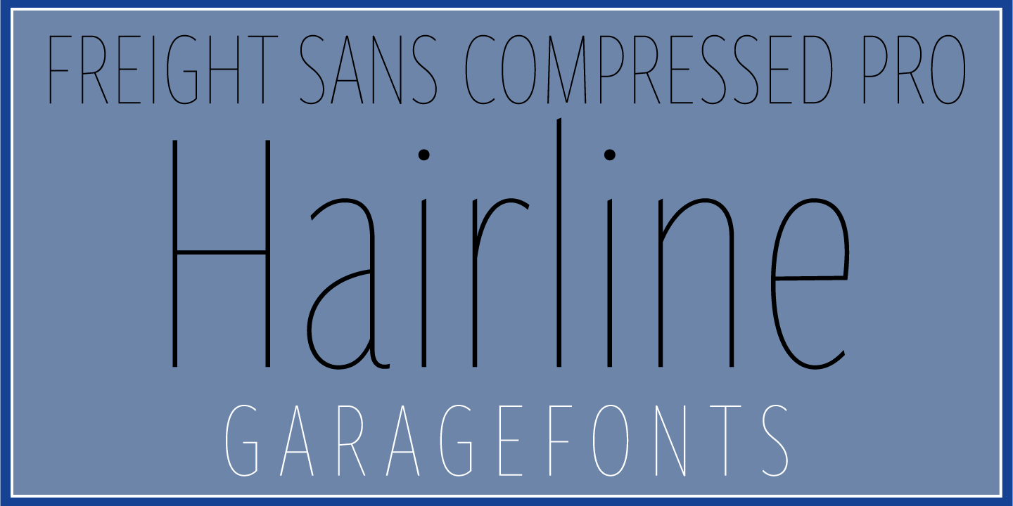 Freight Sans HCmp Pro