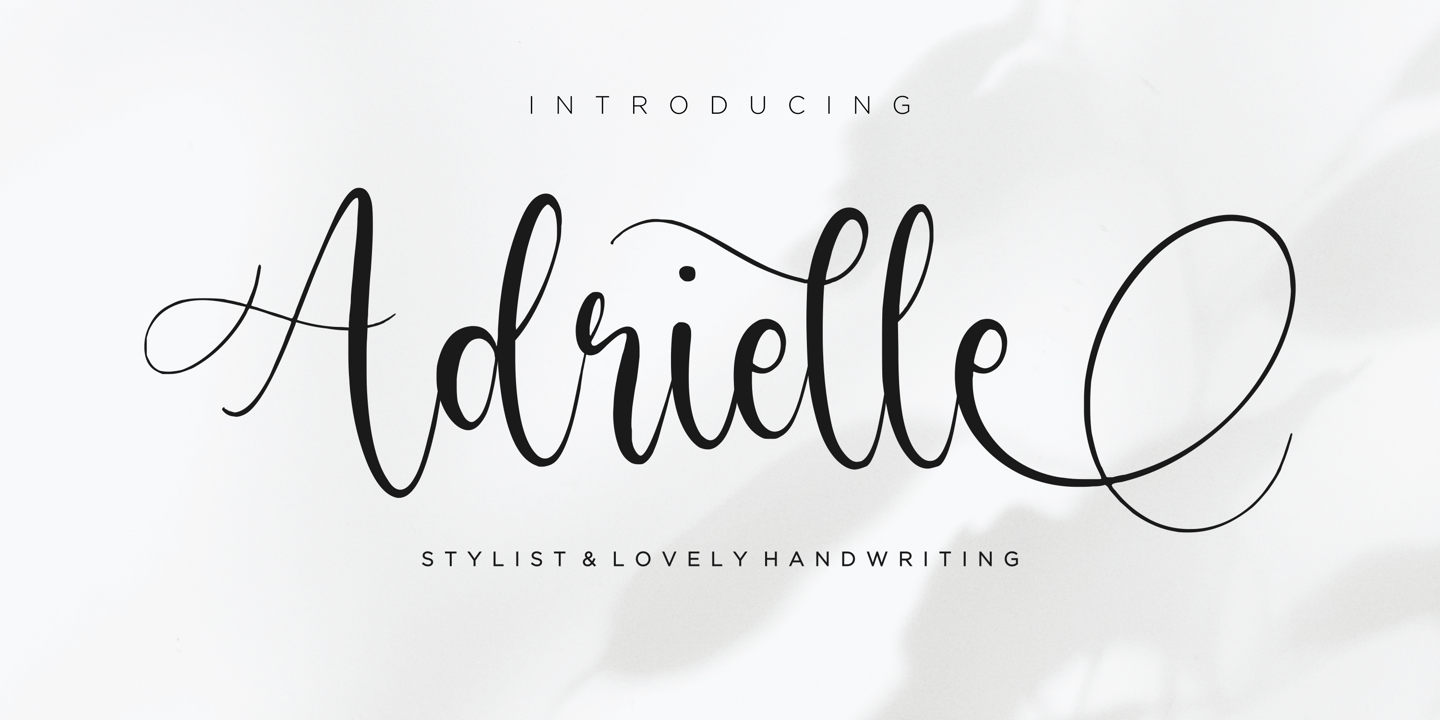 Image of Adrielle Regular Font