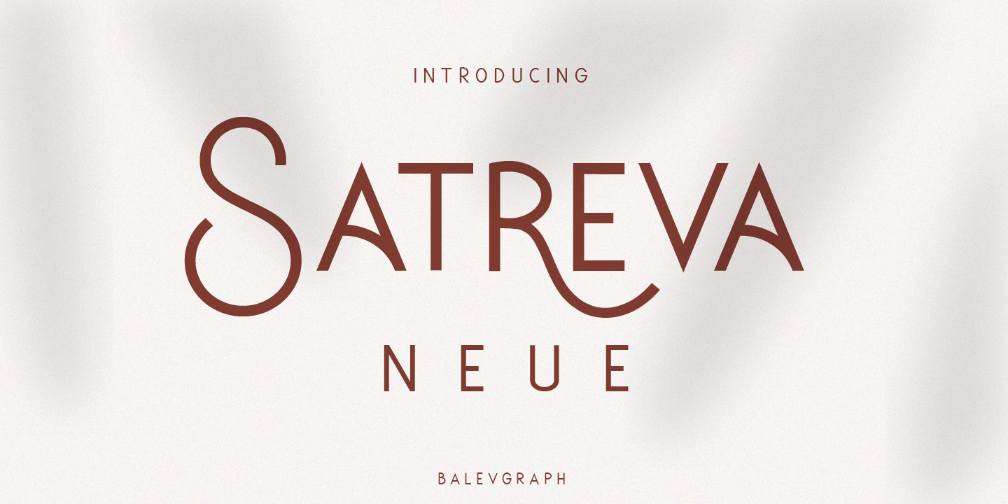 Image of Satreva Neue Regular Font