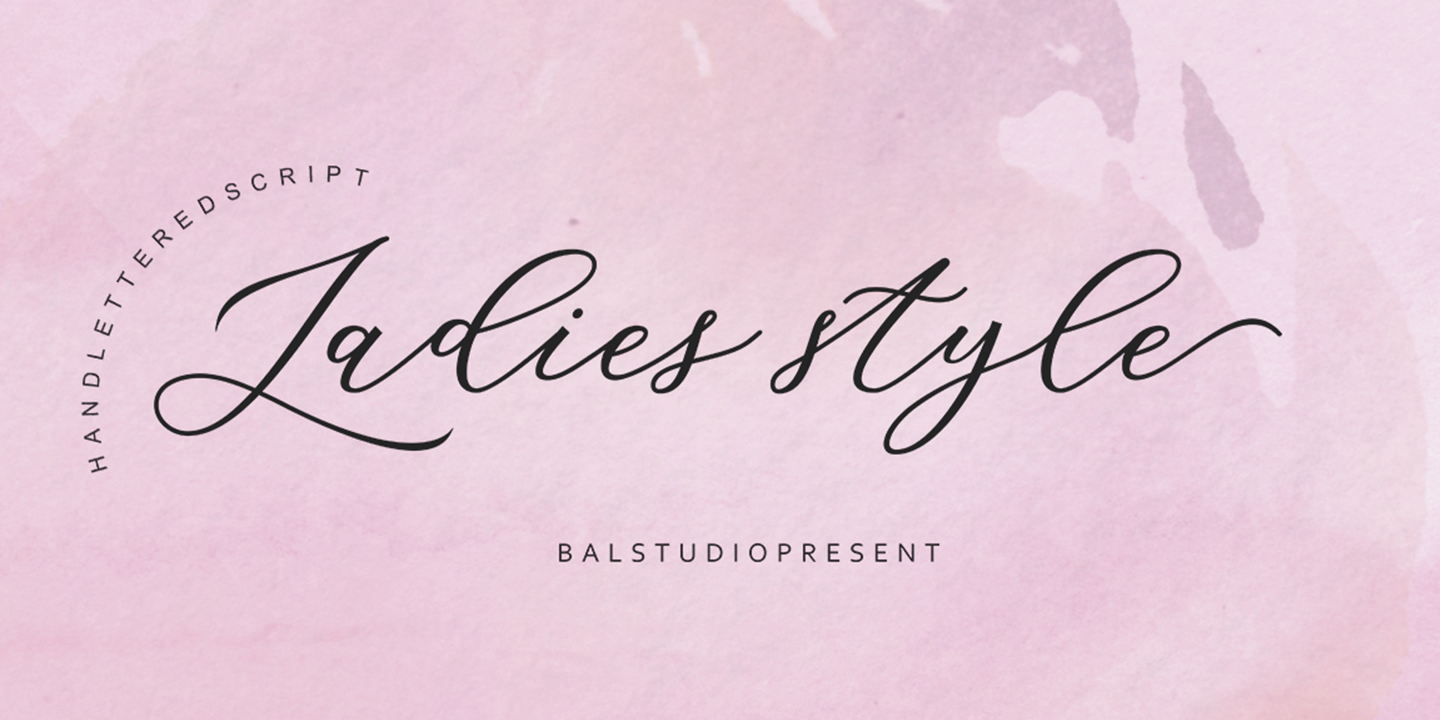 Image of Ladies Style Font