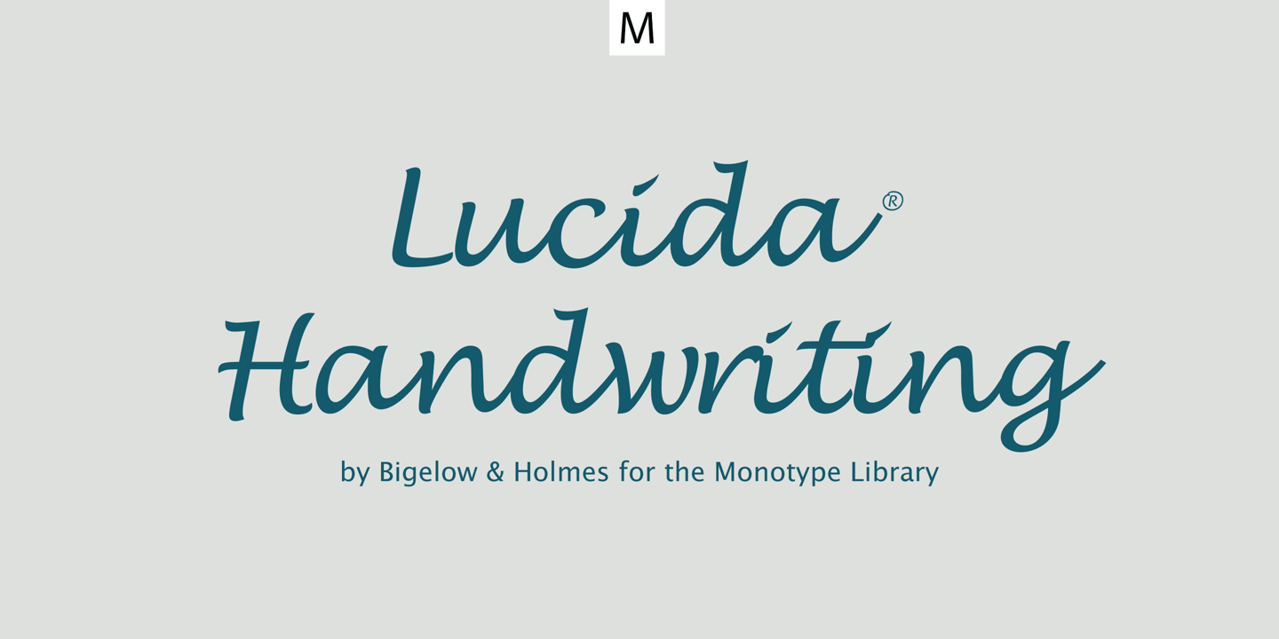 Lucida® Handwriting