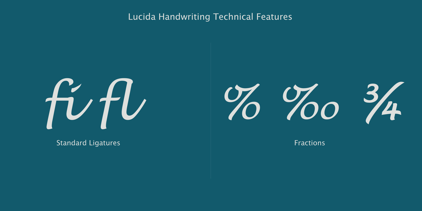 Lucida® Handwriting