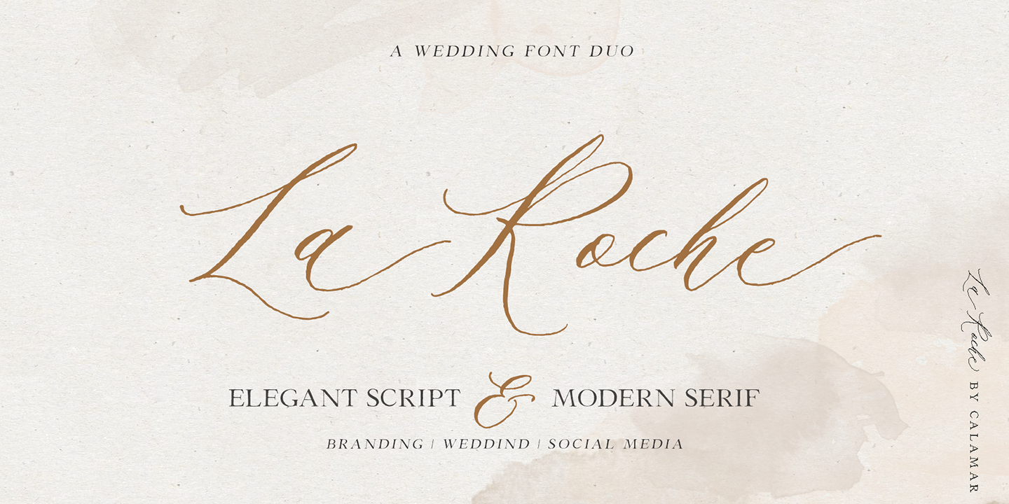 Image of La Roche Script Font