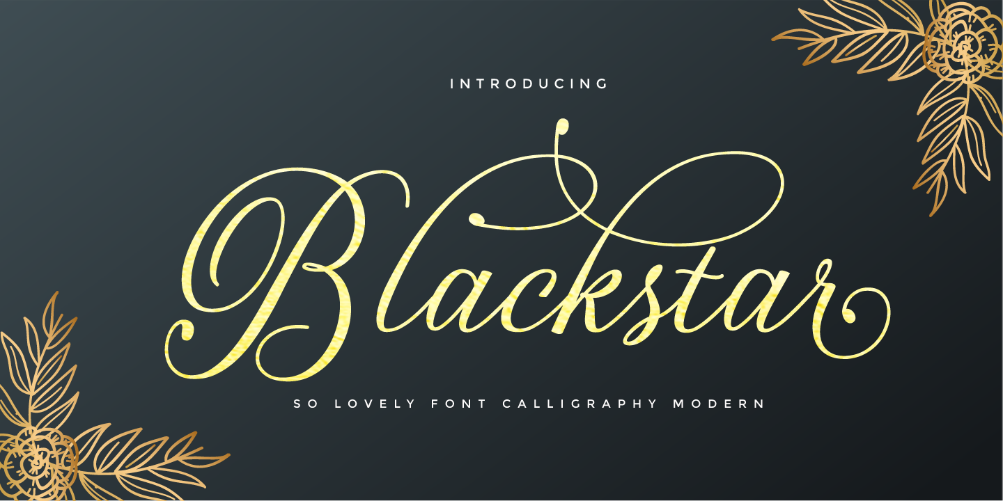 Image of Blackstar Regular font