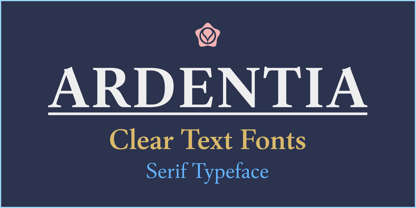 Image of Ardentia Light Italic Font