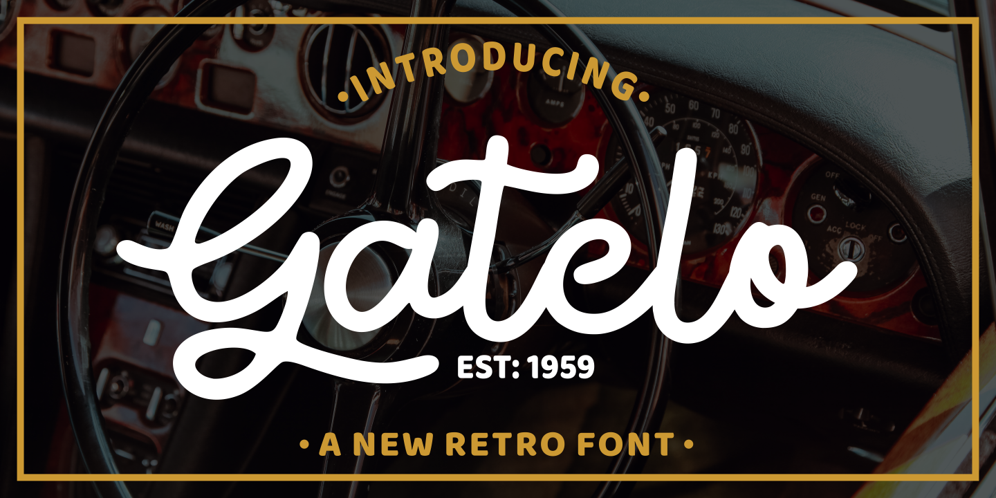 Image of Gatelo Regular Font