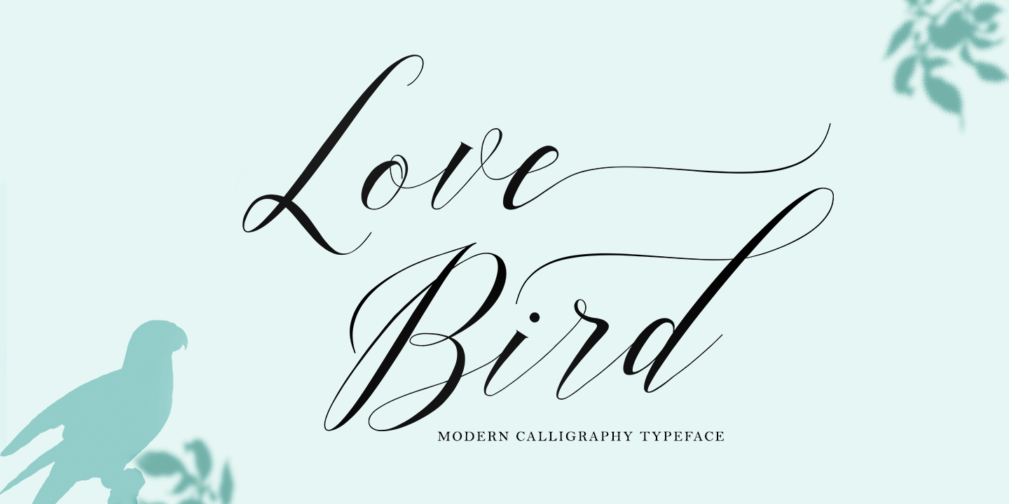 Image of Love Bird Regular Font