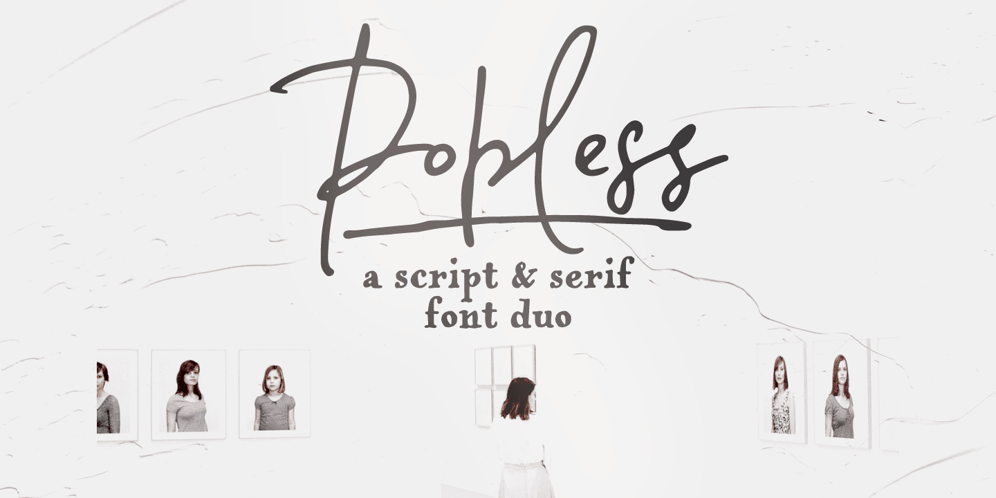 Image of Popless Font