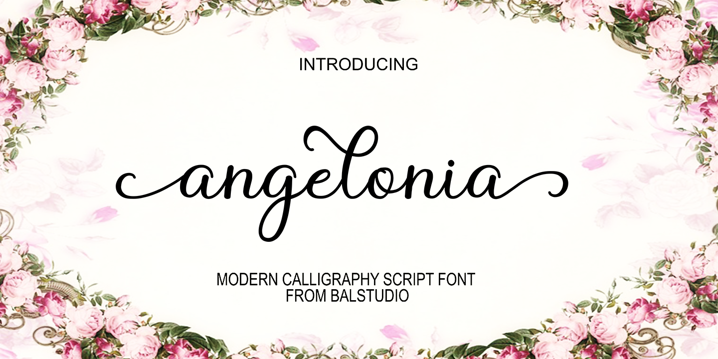 Image of Angelonia Regular Font