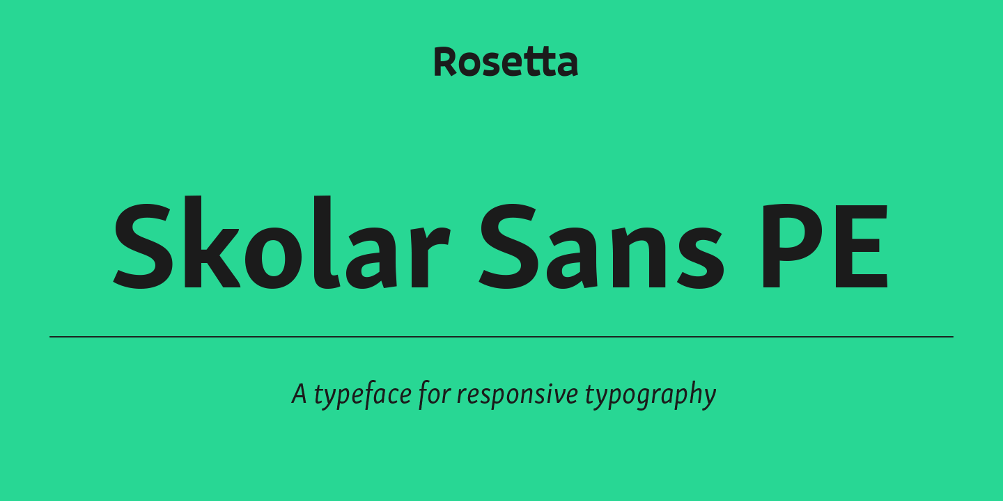 Skolar Sans PE