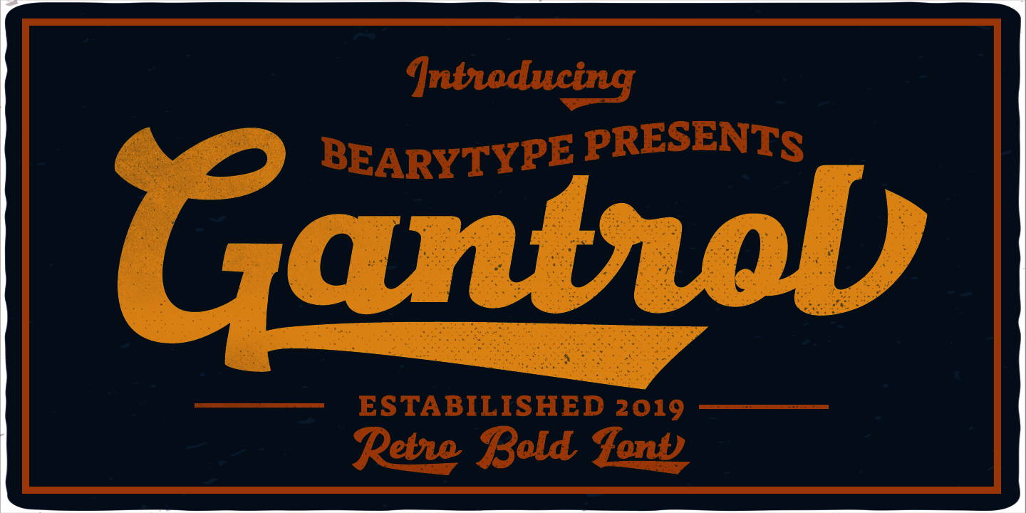 Image of Gantrol Regular Font
