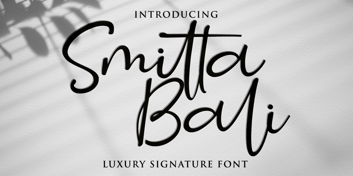 Image of Smitta Bali Font