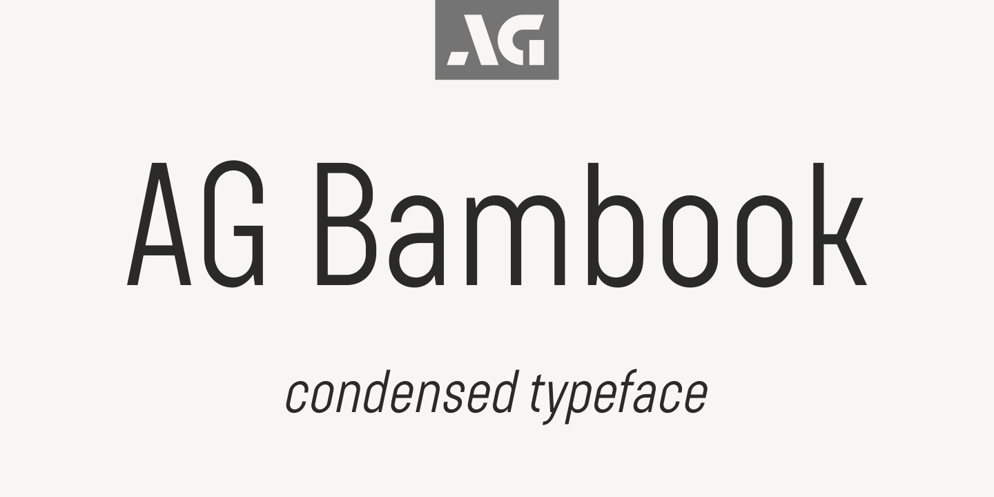 Image of AG Bambook Font