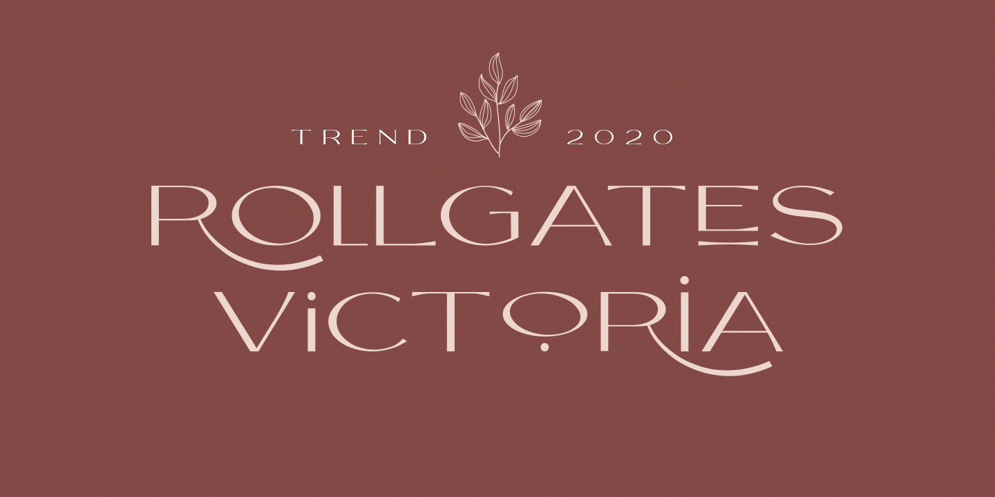 Image of Rollgates Victoria Regular font