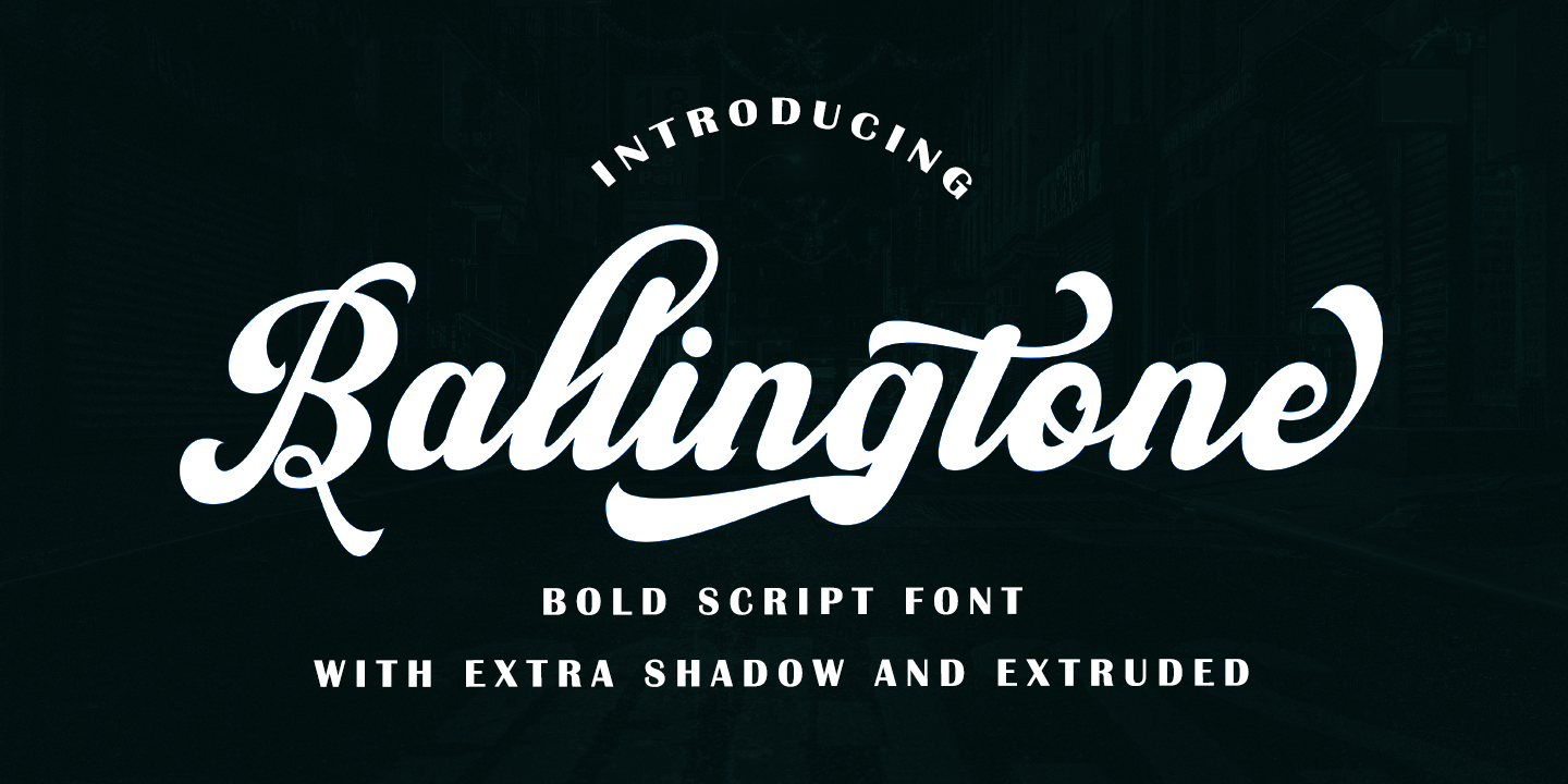 Image of Ballingtone Regular Font