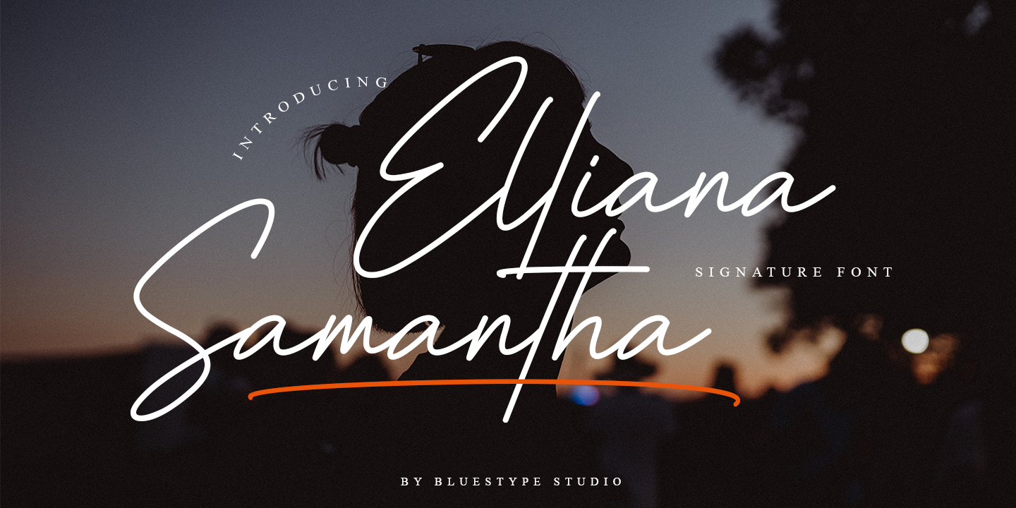 Image of Elliana Samantha Regular font