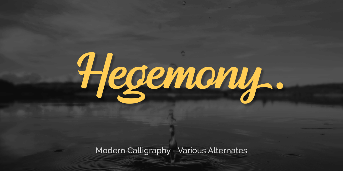 Image of Hegemony Regular Font