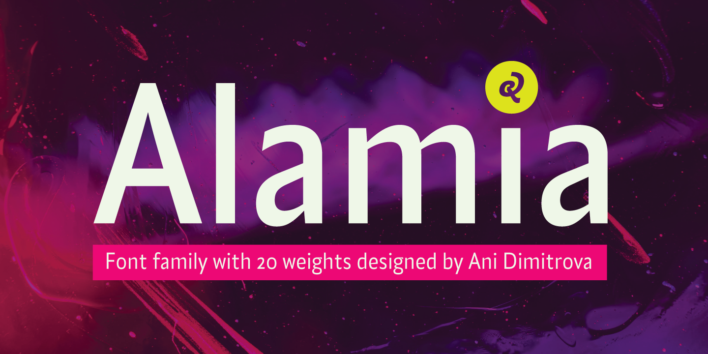 Image of Alamia Hair Line Font