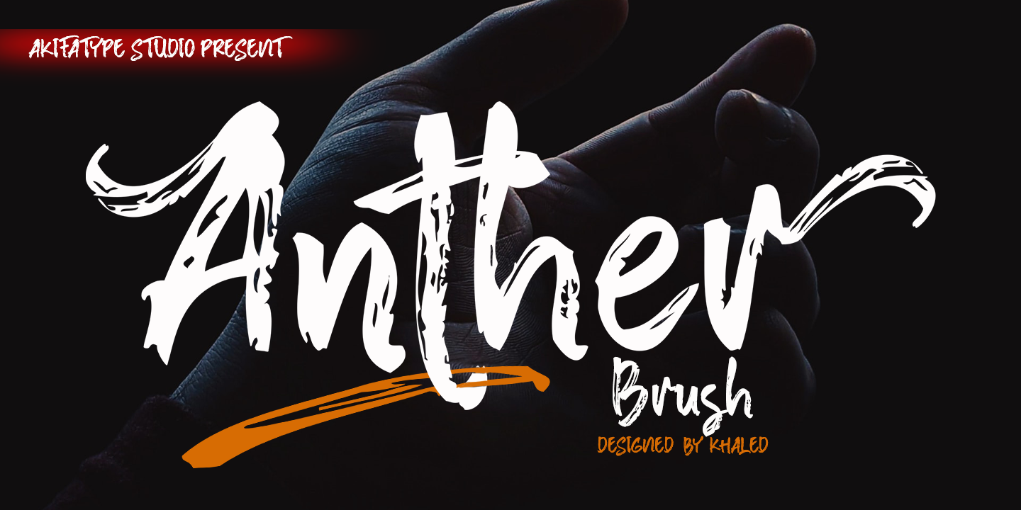 Image of Anther Brush Font
