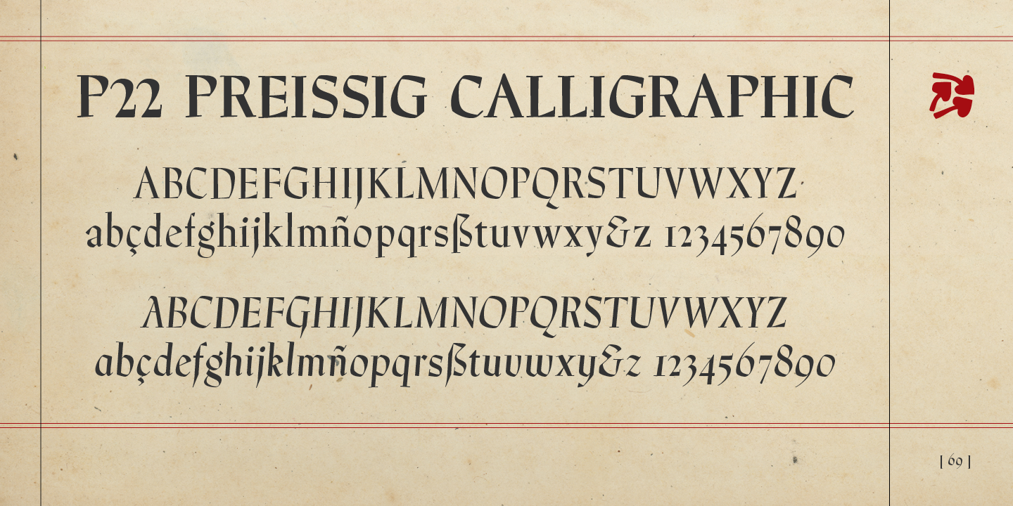 P22 Preissig Calligraphic