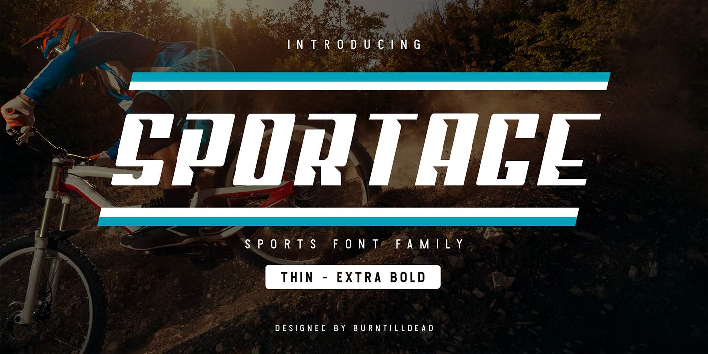 Image of Sportage Thin Font