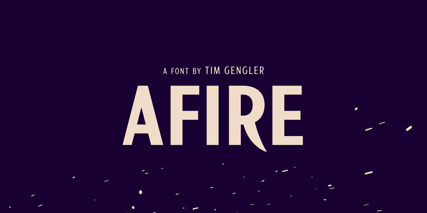 Image of Afire Light Font