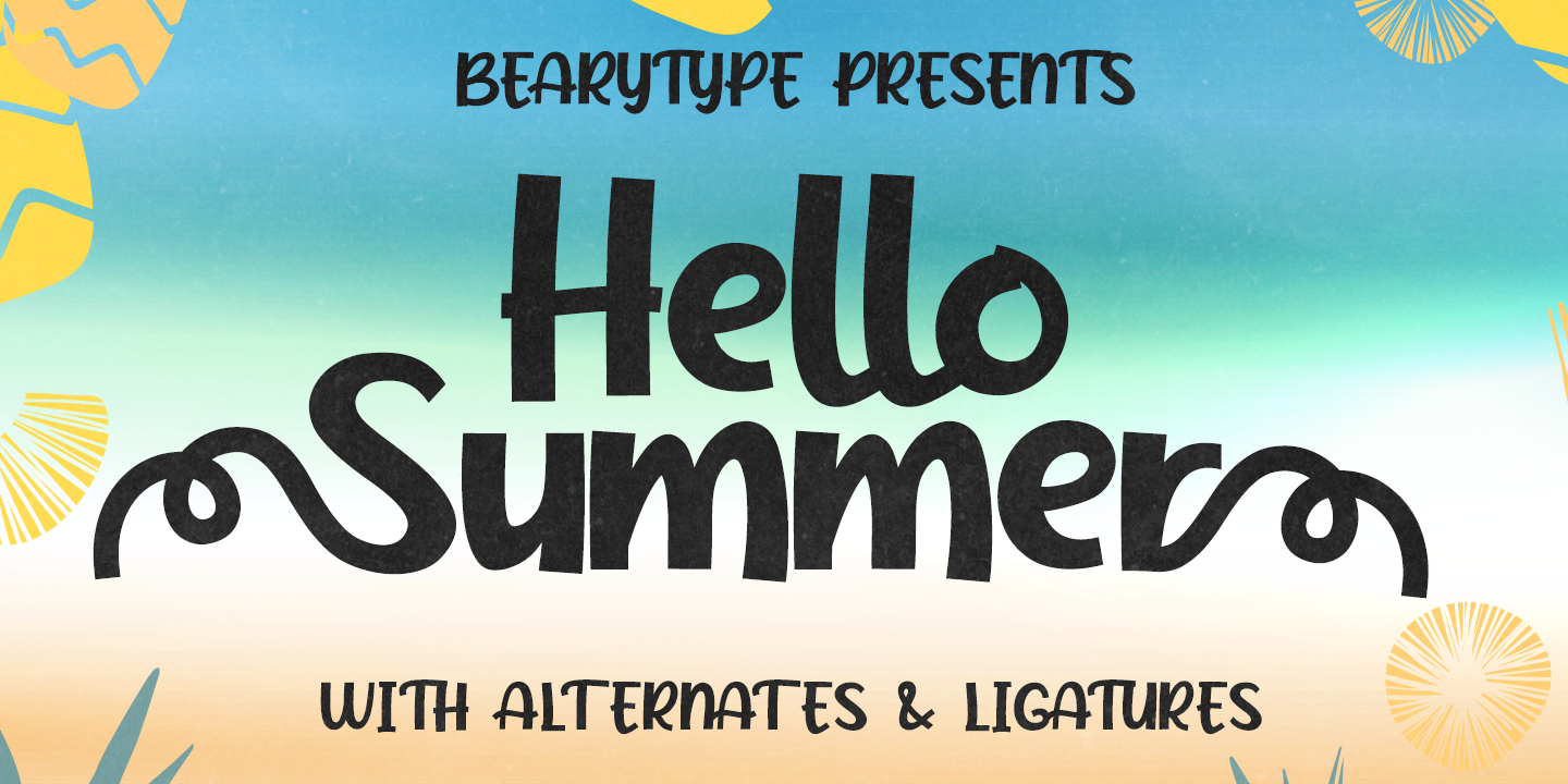 Image of Hello Summer Regular Font