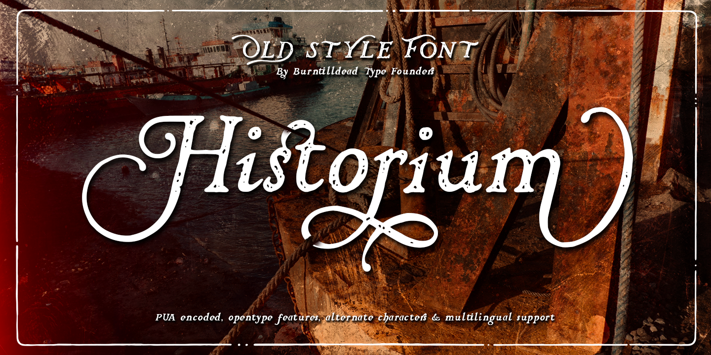 Image of Historium Regular font