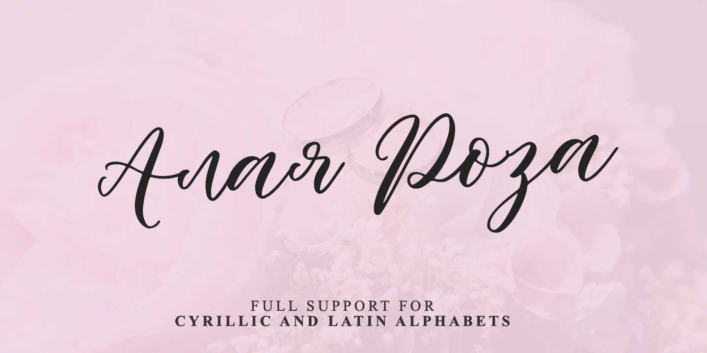 Image of Alaya Roza Regular font