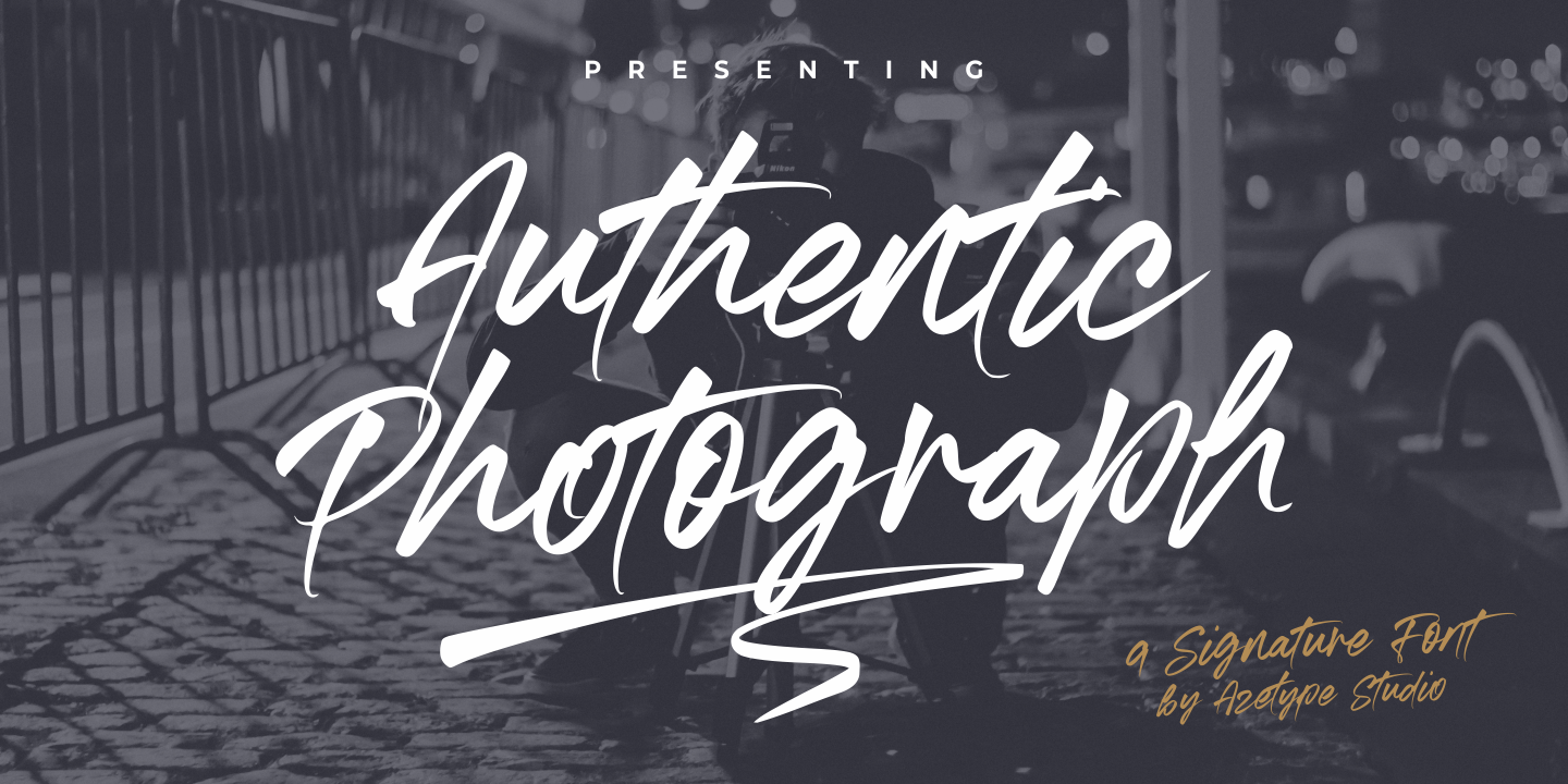 Image of Authentic Photograph Font