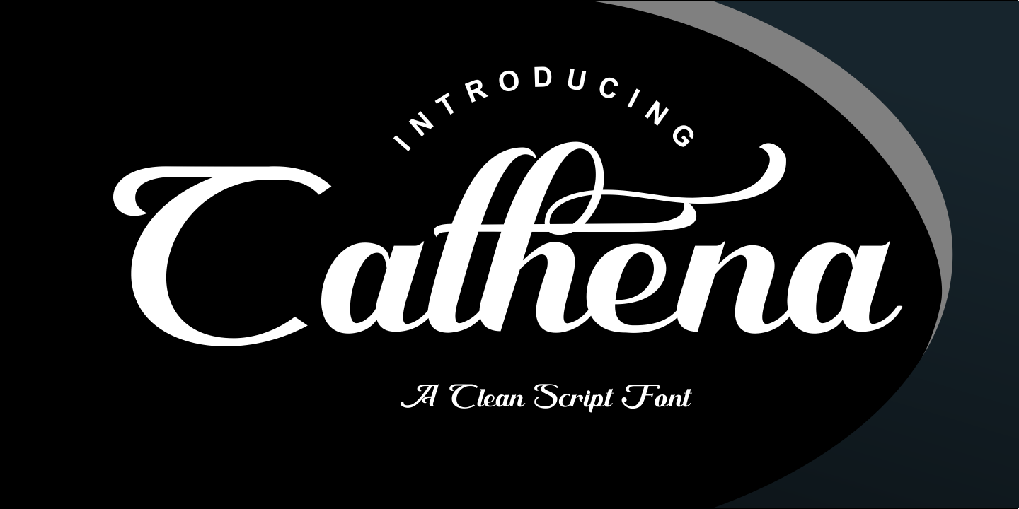 Image of Cathena Regular Font