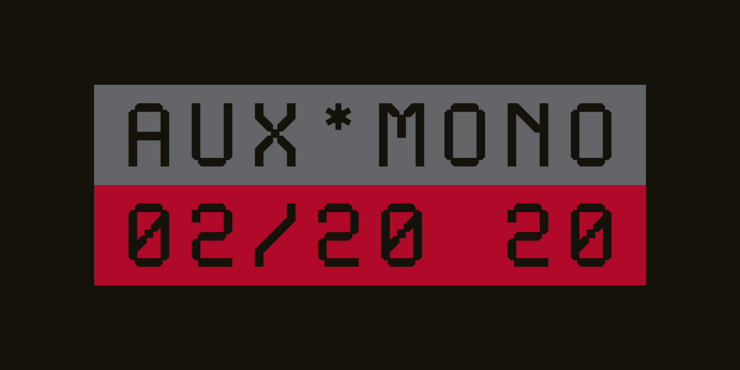 Image of Aux Mono Font