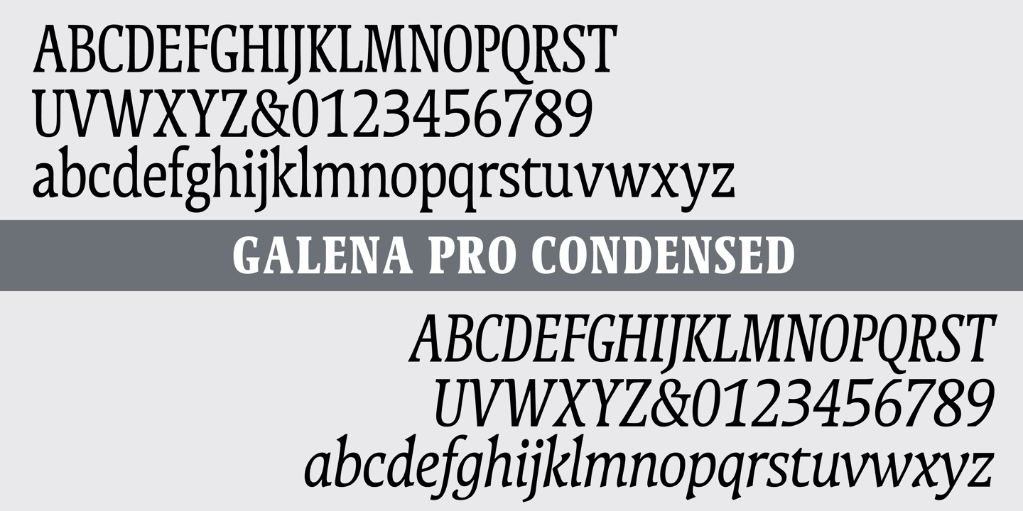 Galena Pro Condensed
