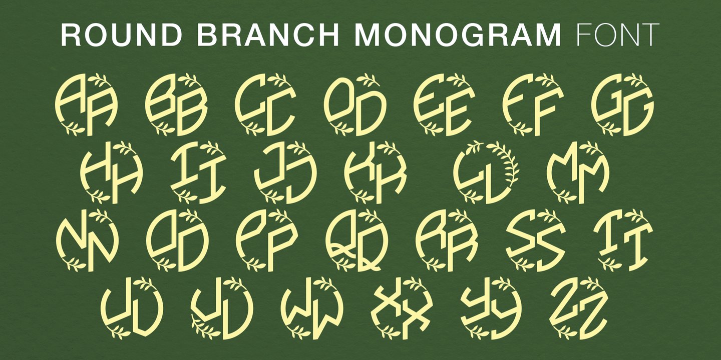 Round Branch Monogram