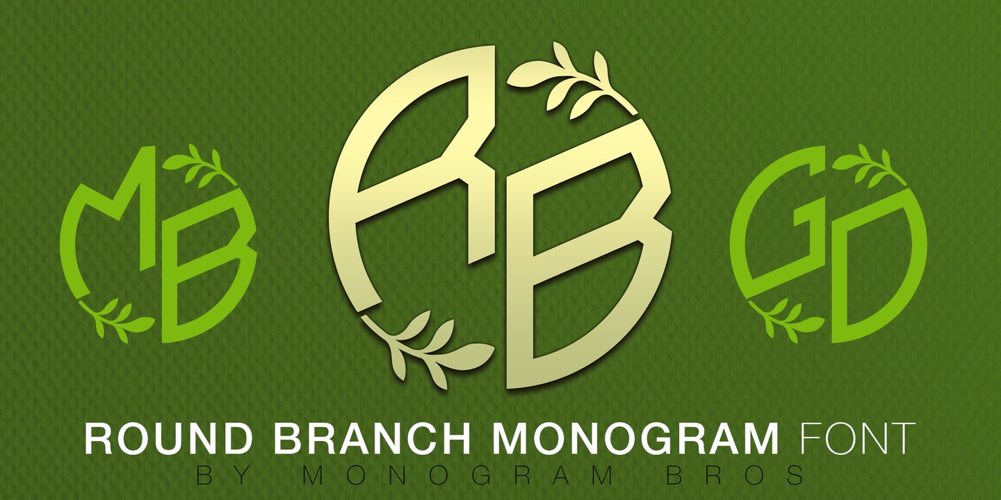 Round Branch Monogram