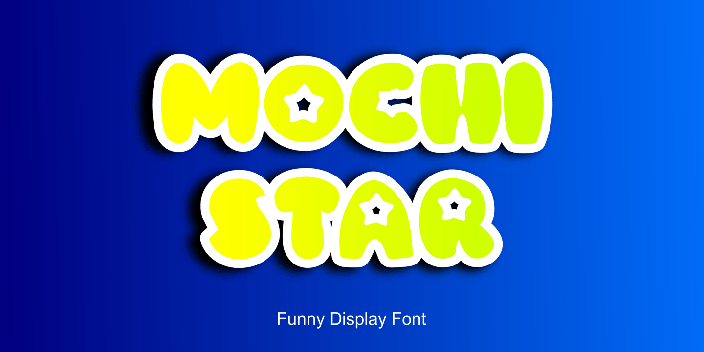 Image of Mochi Star Regular Font