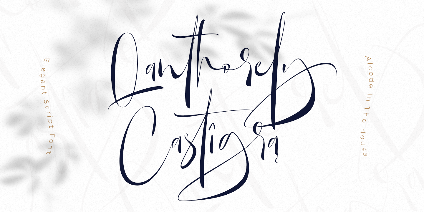 Image of Qanthorely Castigra Regular Font