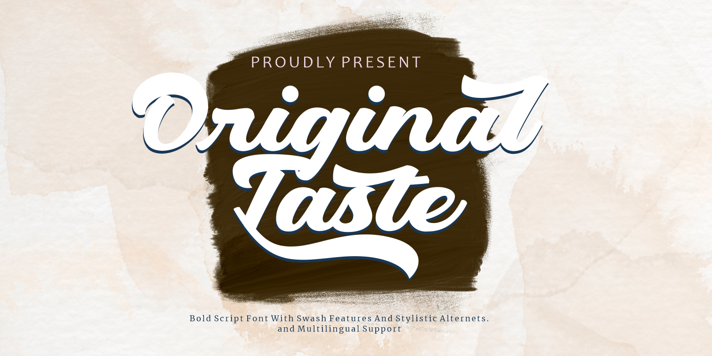 Image of Original Taste Regular Font