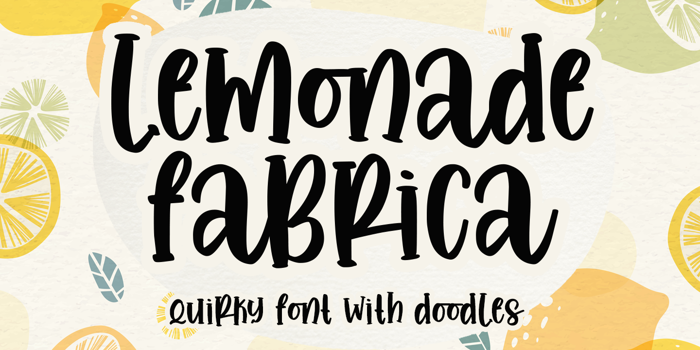 Image of Lemonade Fabrica Regular Font