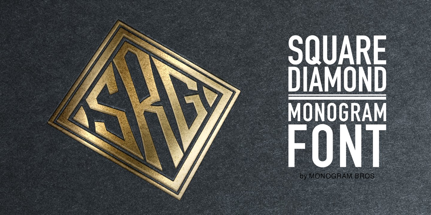 Square Diamond Monogram