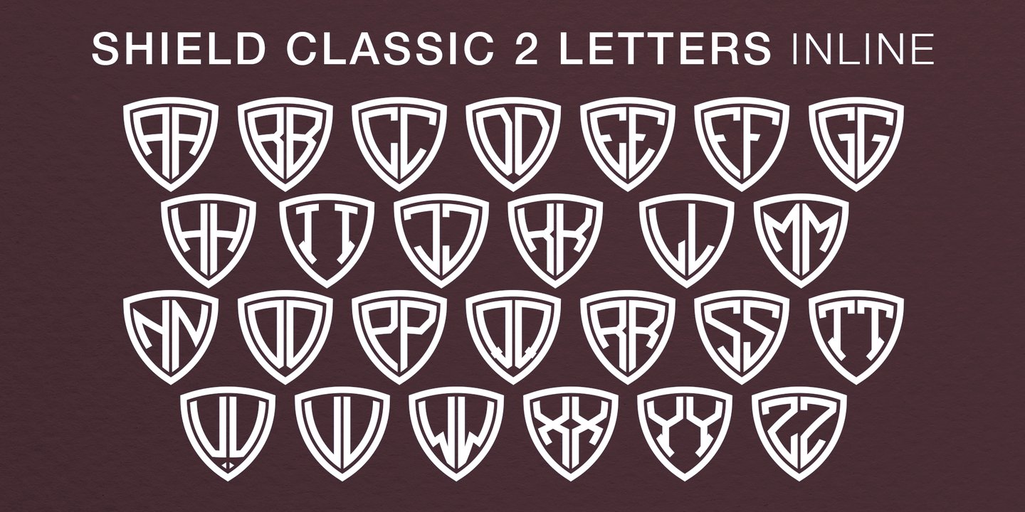 Shield Classic 2 Letters