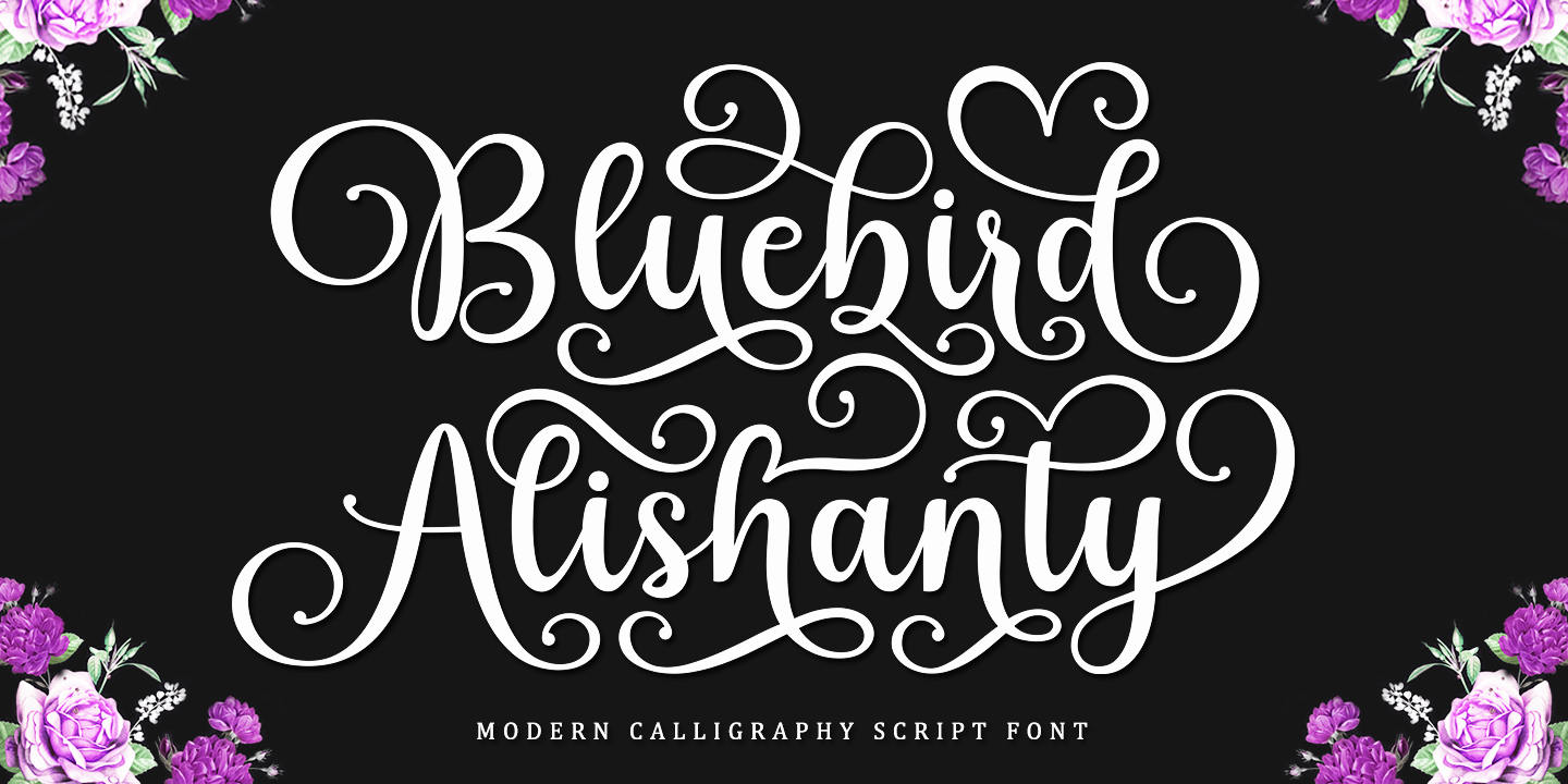 Image of Bluebird Alishanty Font