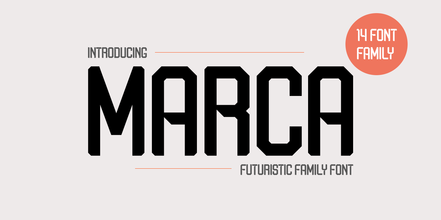 Image of Marca Thin Font