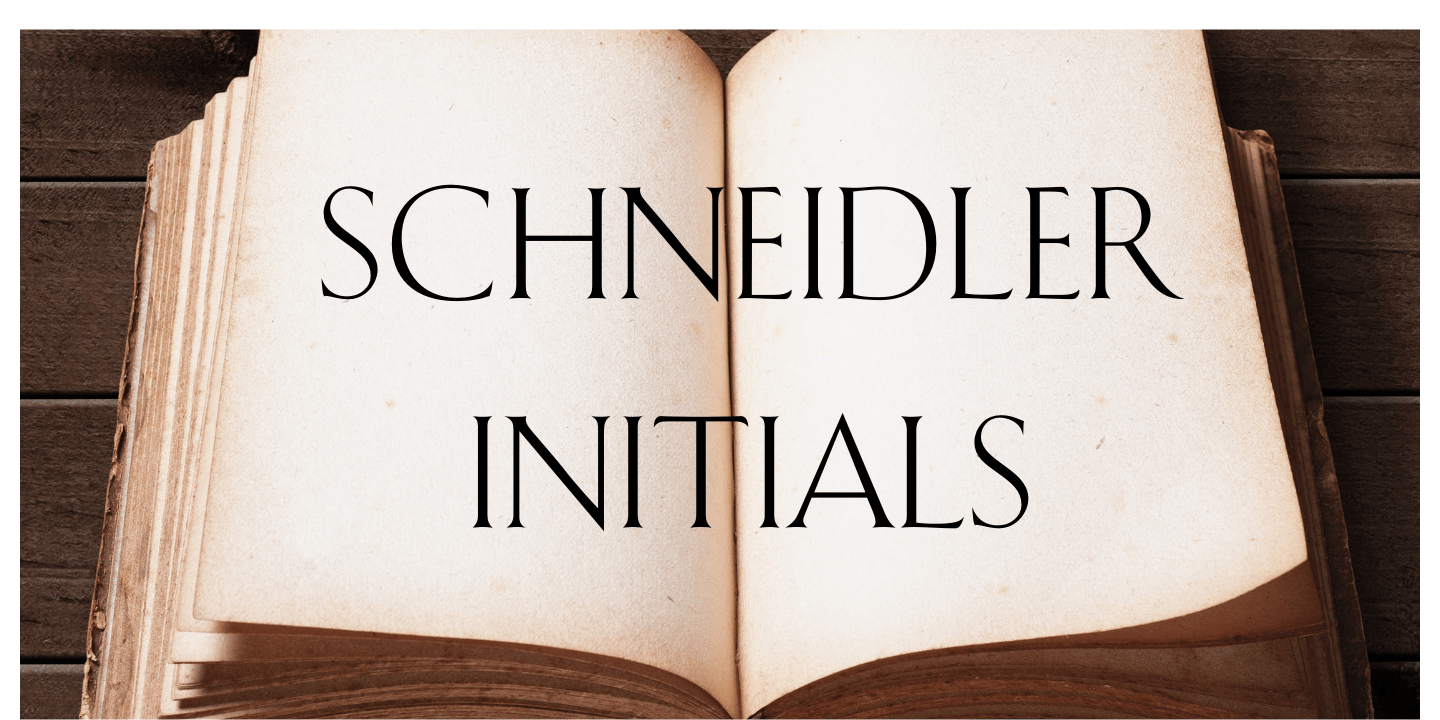 Schneidler Initials