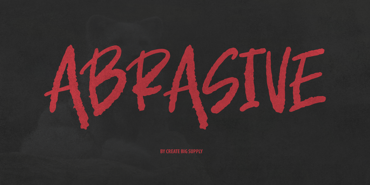 Image of Abrasive Regular font