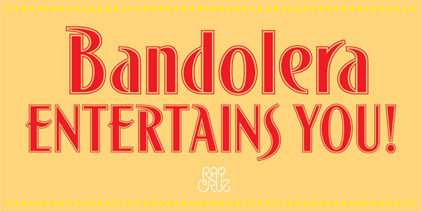 Image of Bandolera font